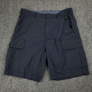 Wallace & Barnes Cargo Shorts Mens Size 33 Navy Blue Utility Military Hiking